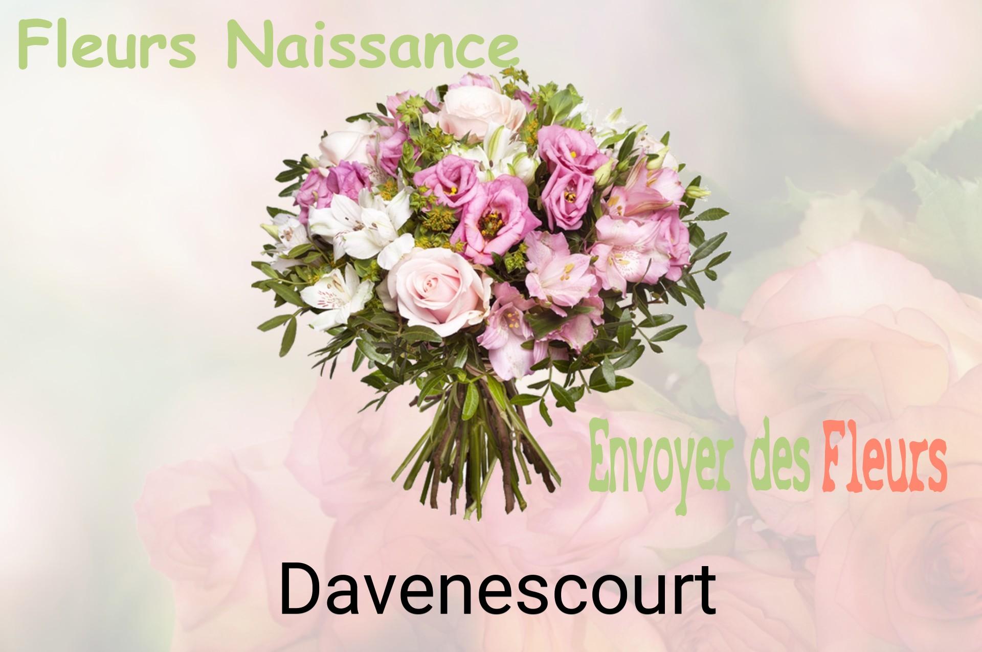 Bouquet de fleurs de naissance livré à Davenescourt