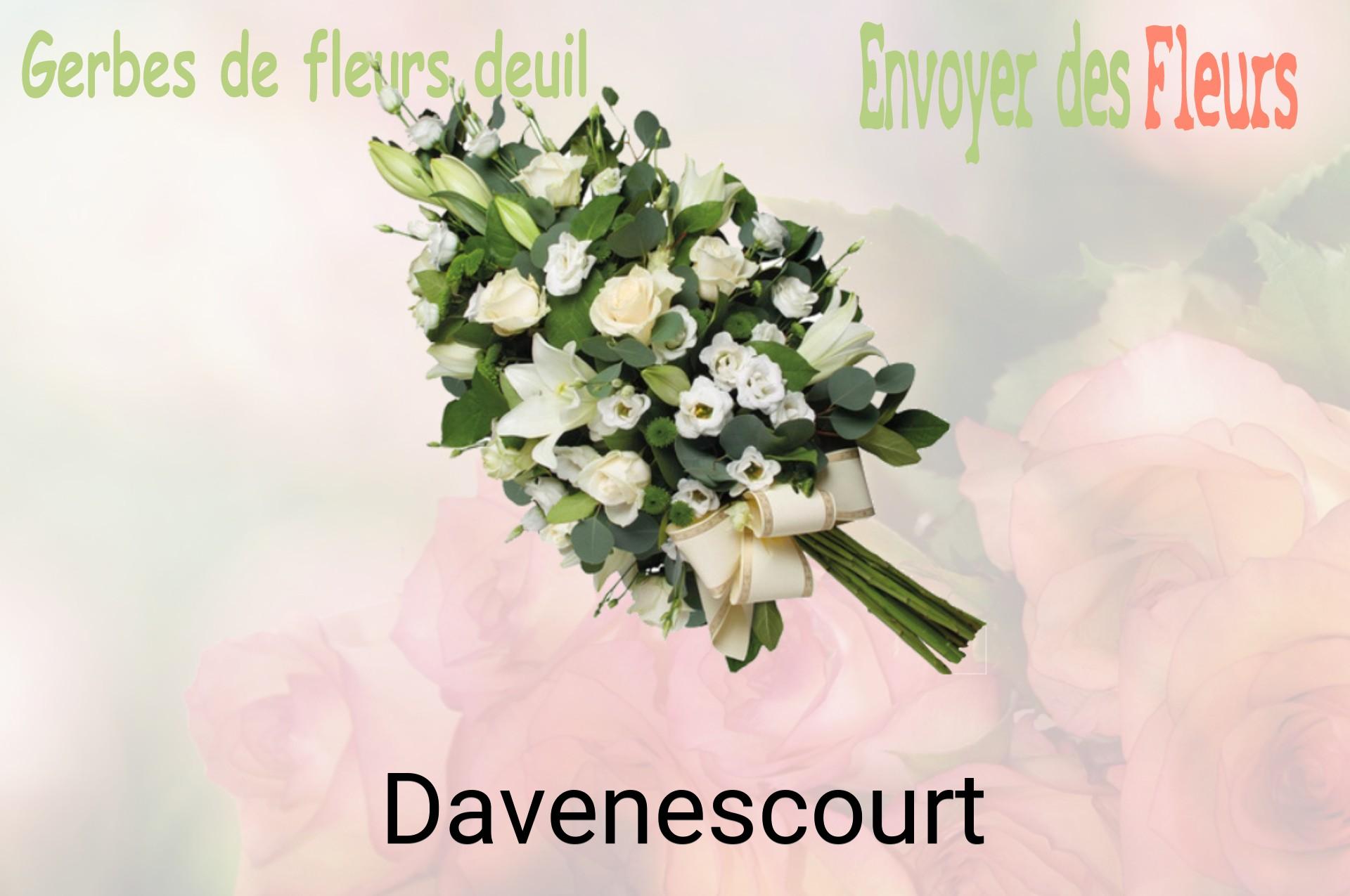 Gerbe de fleurs de deuil livrée à Davenescourt